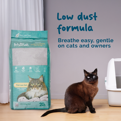 Petsentials Super Clumping Cat Litter Fresh Linen Scent