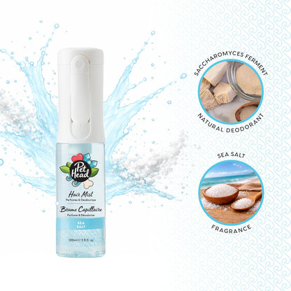 Pet Head Hair Mist Dog Deodorising Spray Sea Salt
