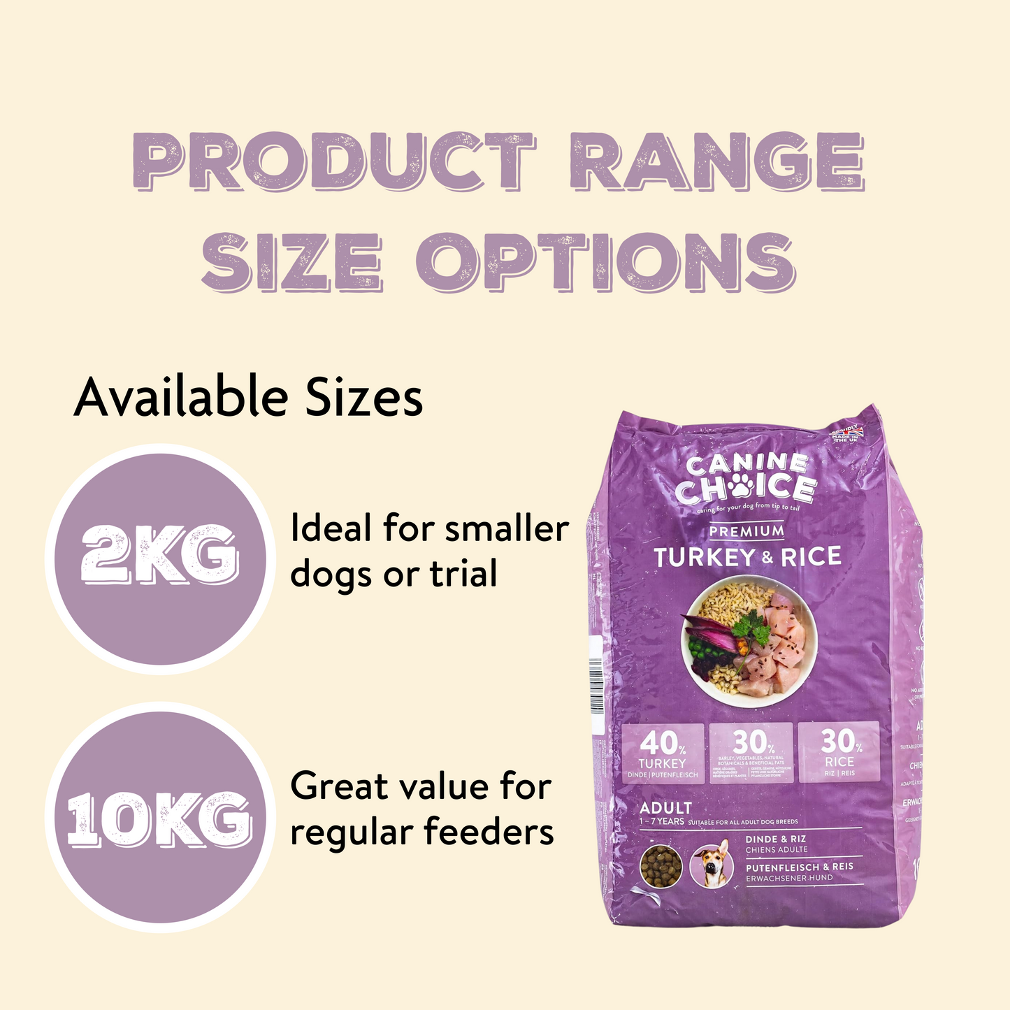 Canine Choice Premium Turkey Hypoallergenic Adult Dry Dog Food