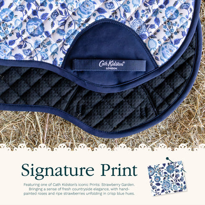 Cath Kidston Equestrian Strawberry Garden GP Saddle Pad
