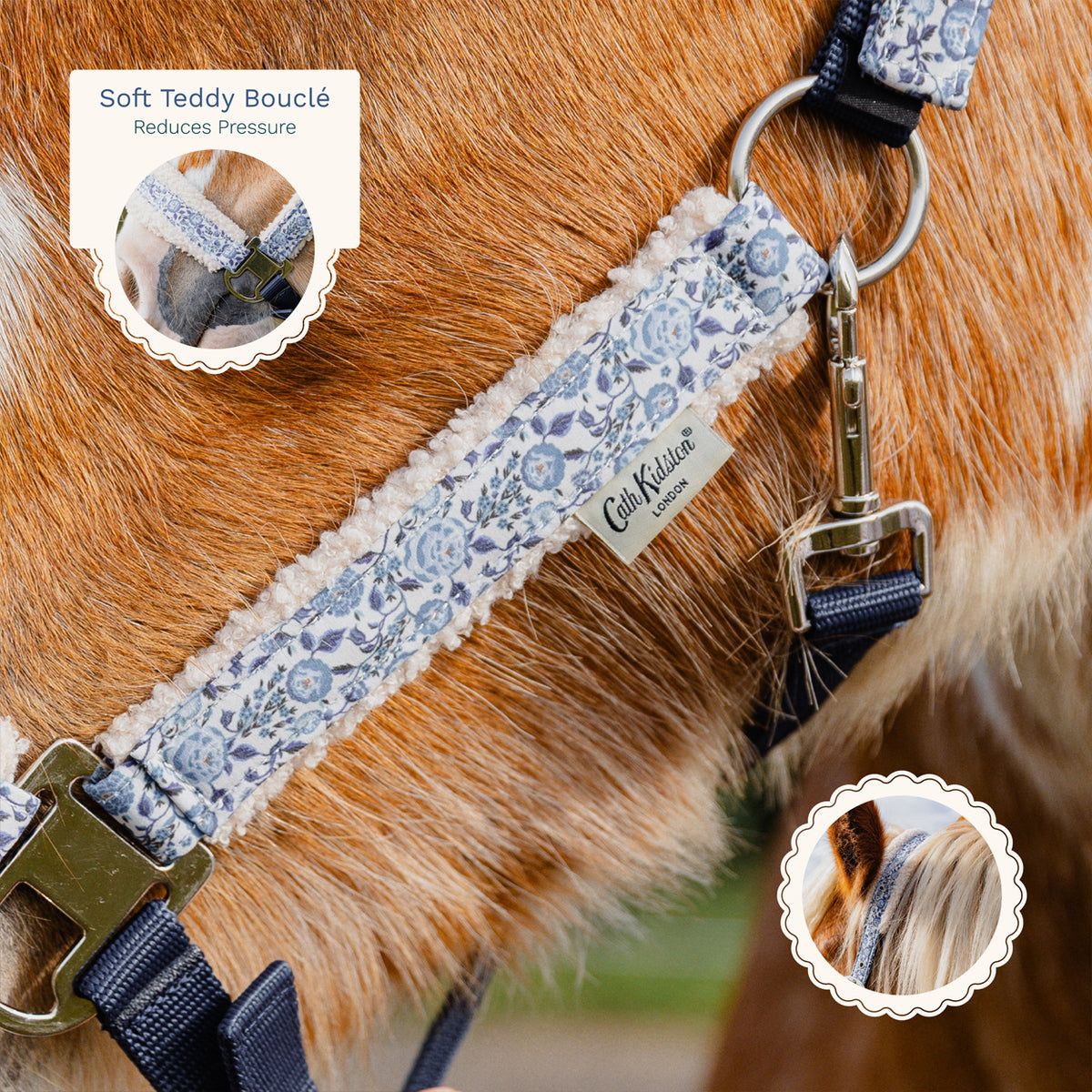 Cath Kidston Equestrian Strawberry Garden Headcollar & Leadrope Set