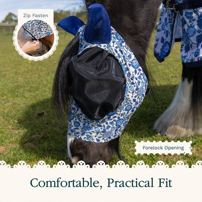 Cath Kidston Equestrian Strawberry Garden Lycra Fly Mask