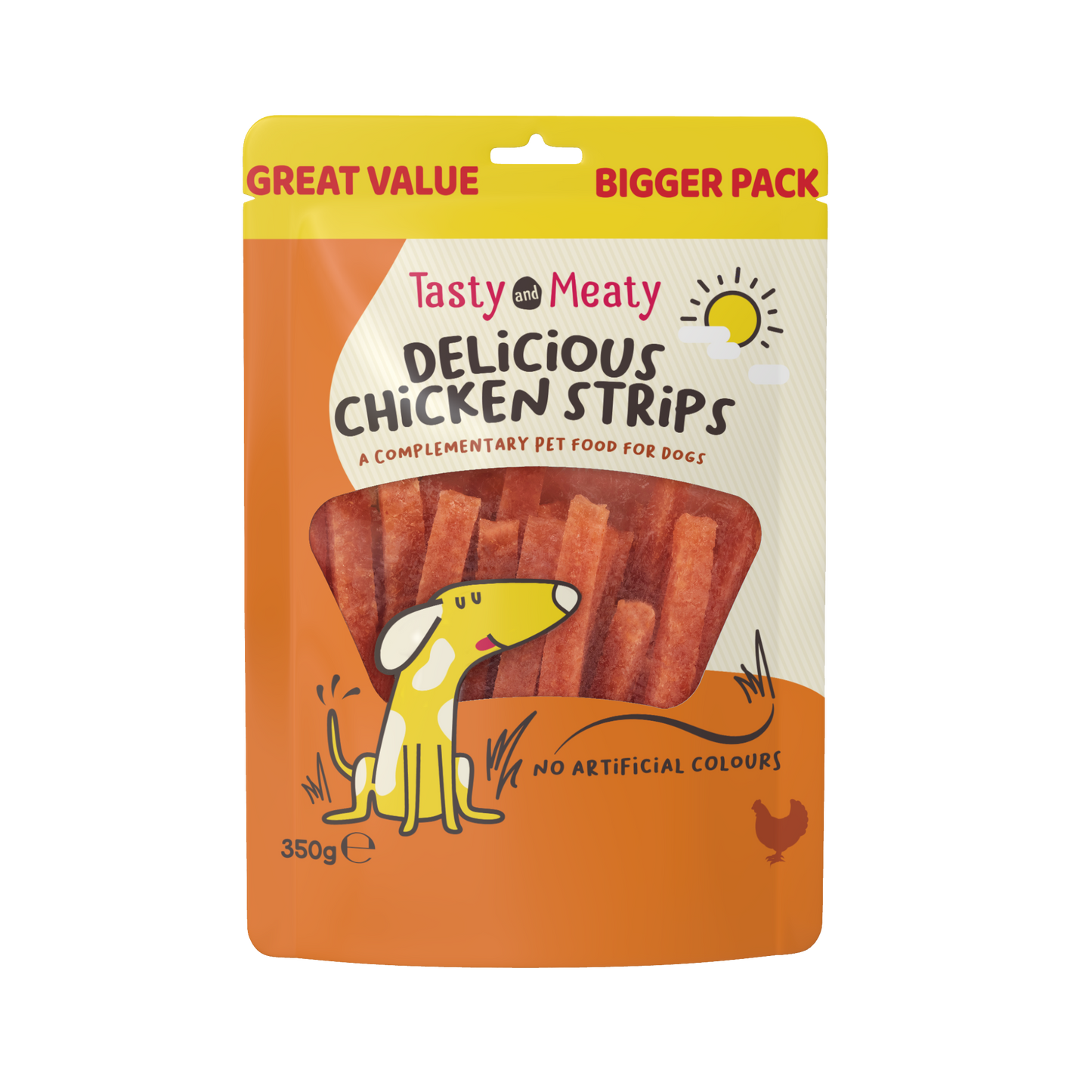 Tasty & Meaty Delicious Chicken Strips Adult Dog Treats