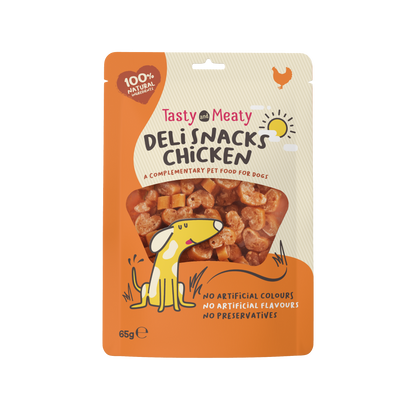 Tasty & Meaty Deli Snacks Chicken Bites Adult Dog Treats | 65g