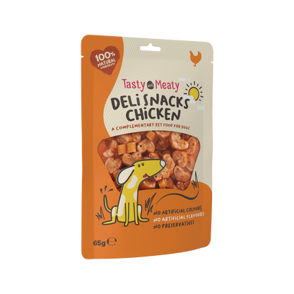 Tasty & Meaty Deli Snacks Chicken Bites Adult Dog Treats | 65g