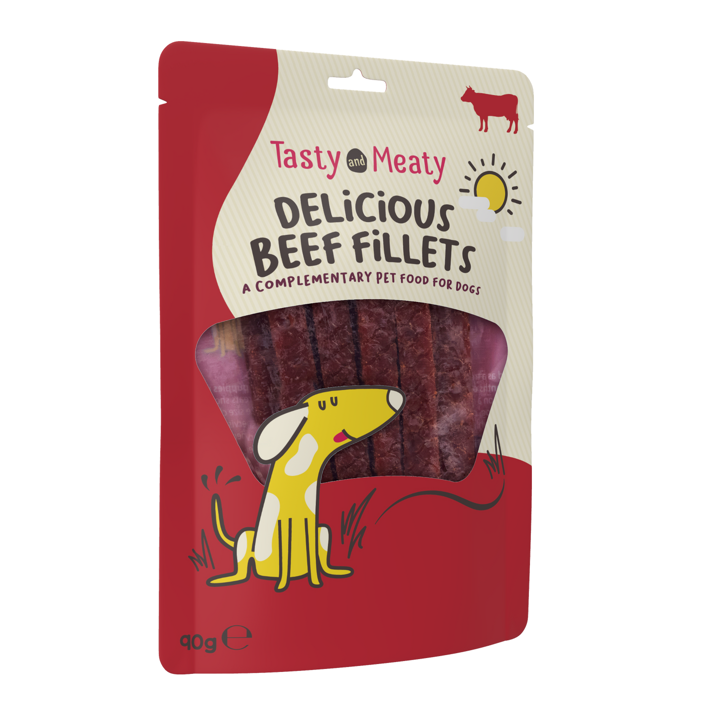Tasty & Meaty Delicious Beef Fillets Adult Dog Treats | 90g