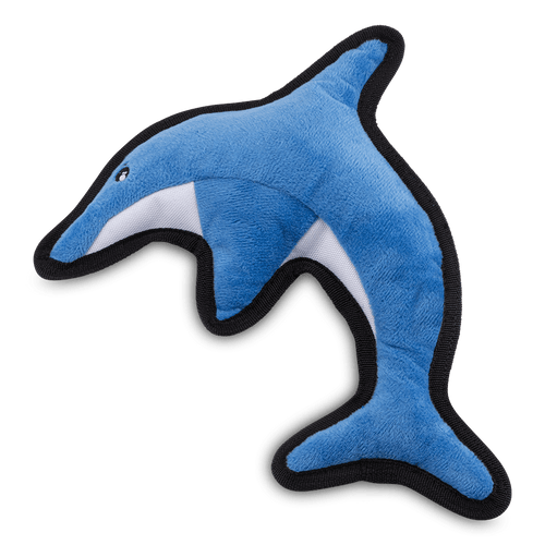 Beco Pets Rough & Tough Dog Toy Dolphin Large