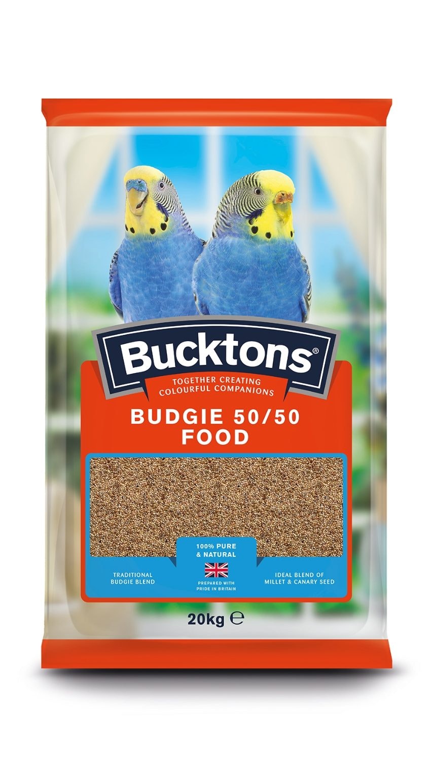 Front View of Bucktons Budgie 50/50 Food