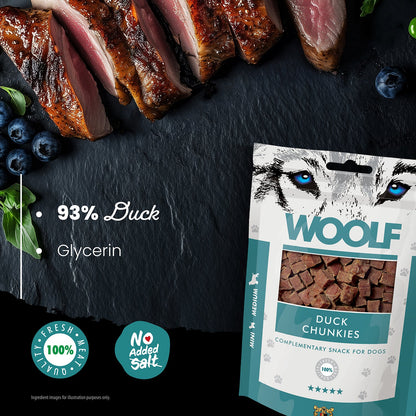 Woolf Duck chunkies Dog Treats