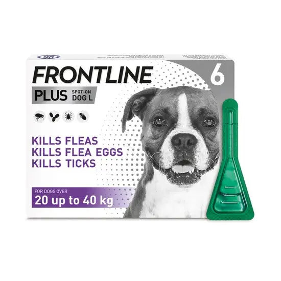 Frontline Plus Large Dog (20-40kg) Pipettes