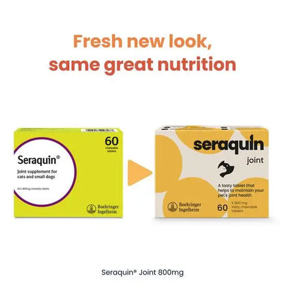 Seraquin® Joint Chewable Tablets for Cats and Small Dogs 800mg (Under 10kg) – Advanced Joint Support