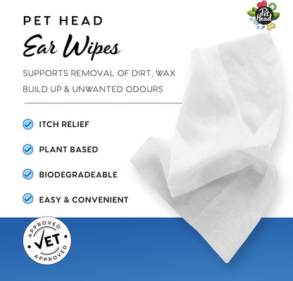 Pet Head Health Ear wipes For Dogs