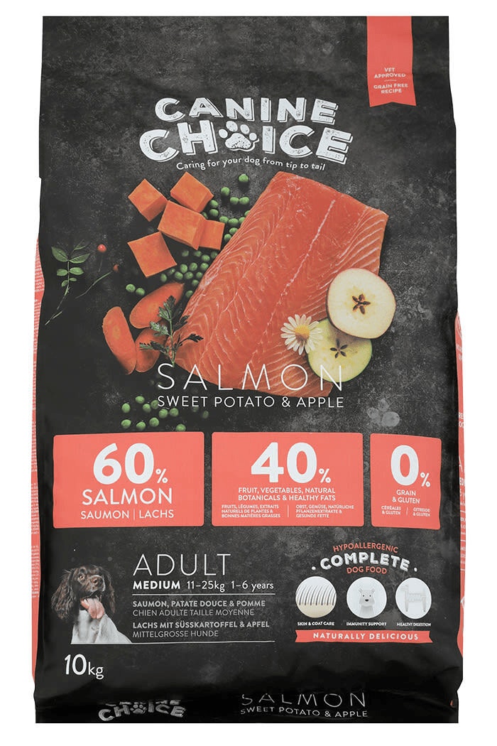 Canine Choice Super Premium Grain-Free Medium Adult Dry Dog Food – Salmon