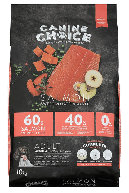 Canine Choice Super Premium Grain-Free Medium Adult Dry Dog Food – Salmon