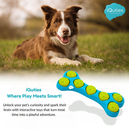 iQuties Bone Hide Interactive Puzzle Treat Dispenser Dog Toy