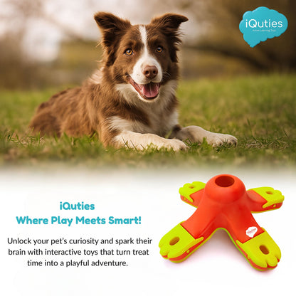 iQuties Kibble Drop Interactive Treat Dispenser Dog Toy