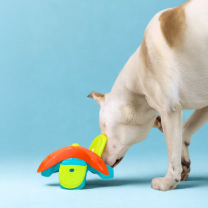 iQuties Twist & Flip Interactive Puzzle Treat Dispenser Dog Toy