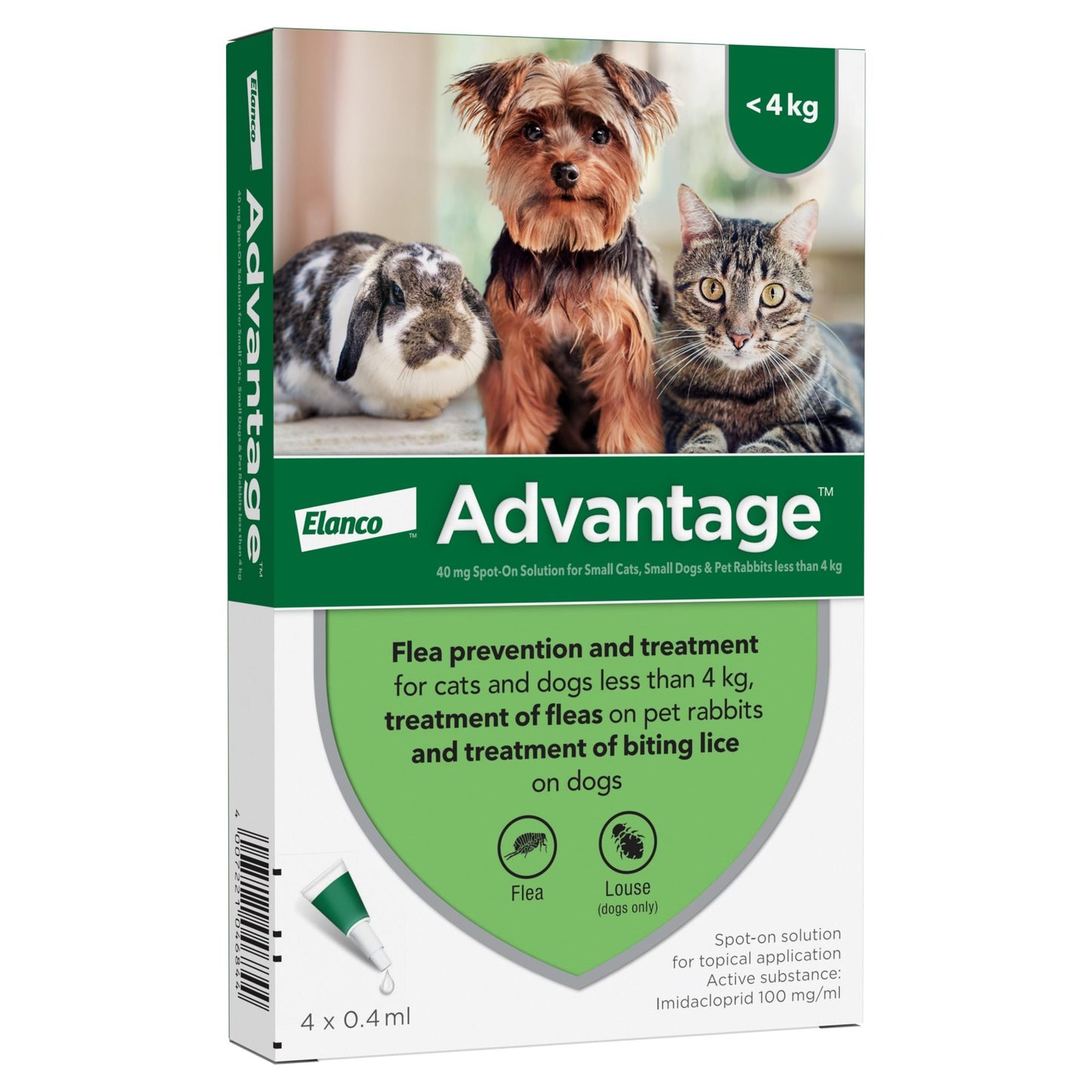 Advantage 40 for Small Cat, Dog & Rabbits Up to 4kg