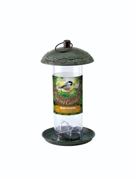 Front View of Peckish Secret Garden Seed Bird Feeder