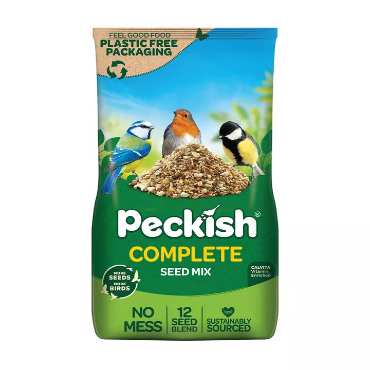 Front View of Peckish Complete Seed Mix (Paper Bag) - 1.7kg