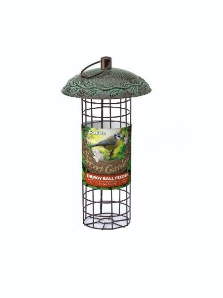 Front View of Peckish Secret Garden Energy Ball Bird Feeder