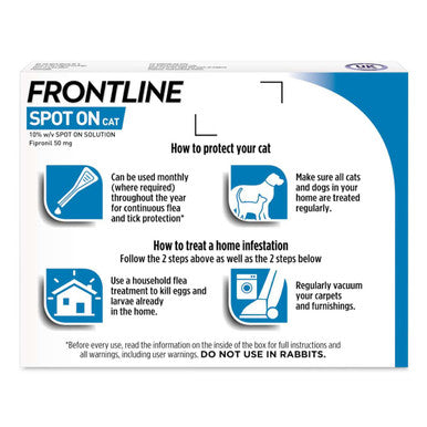 Frontline Spot On Flea Tick Treatment for Cats Medic Animal