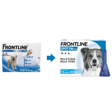 Frontline Spot On Flea Tick Treatment for Medium Dogs (10 20kg)