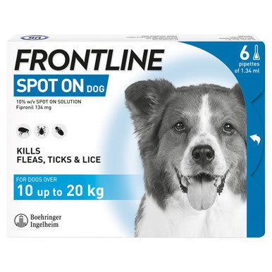 Spot On Flea & Tick Treatment Medium Dogs