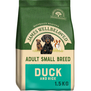 James Wellbeloved Small Adult Dog Duck Rice