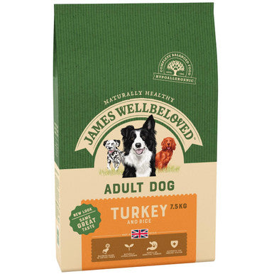 James Wellbeloved Adult Dry Dog Food - Turkey & Rice