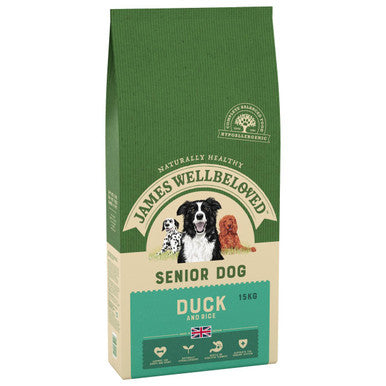 James Wellbeloved Senior Dry Dog Food Duck Rice