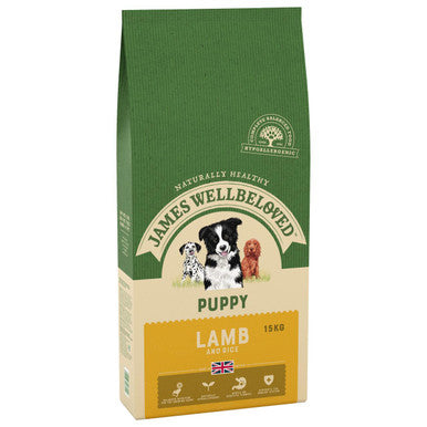 James Wellbeloved Medium Puppy Dry Dog Food Lamb Rice