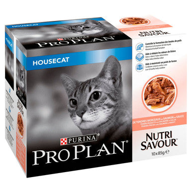 Purina Pro Plan NutriSavour Housecat Adult Wet Cat Food Salmon in Gravy