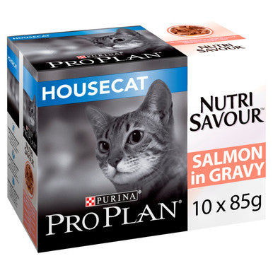 Purina Pro Plan NutriSavour Housecat Adult Wet Cat Food Salmon in Gravy