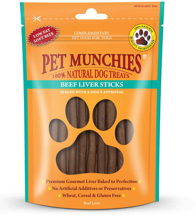 Pet Munchies Dog Treats Beef Liver Sticks
