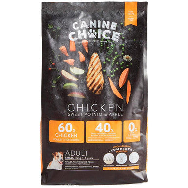 Canine Choice Super Premium Grain Free Small Adult Dry Dog Food Chicken