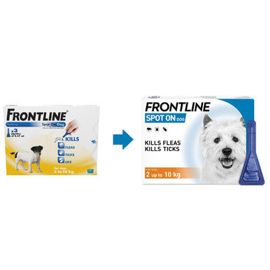 Frontline Spot On Flea Tick Treatment for Small Dogs 2 10kg Medic Animal