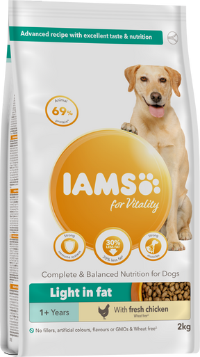 Iams Vitality Adult Light in Fat Dry Dog Food Chicken