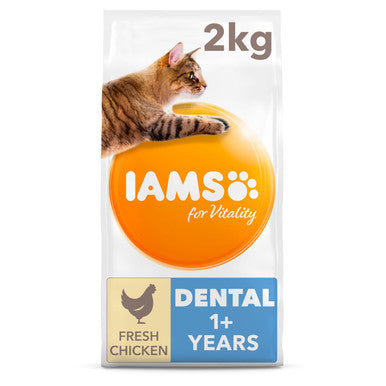 IAMS for Vitality Dental Cat Food with Chicken Medic Animal