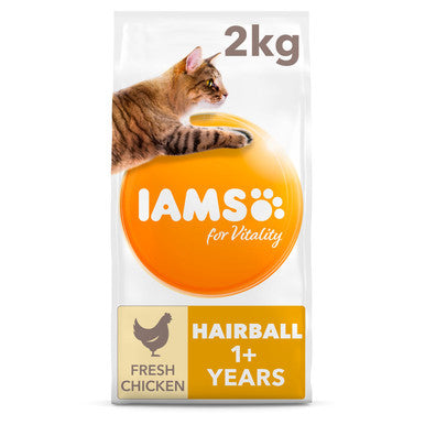 IAMS for Vitality Hairball Cat Food with Chicken