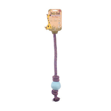 Beco Pets Ball on Rope Dog Toy in Blue
