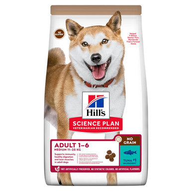 Hills Science Plan No Grain Adult Medium Dry Dog Food Tuna