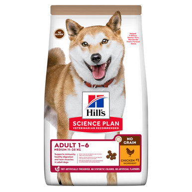 Hills Science Plan No Grain Medium Adult Dry Dog Food Chicken