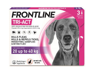 Frontline Tri Act Flea Tick Treament for Large Dogs (20 40kg)