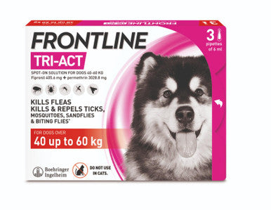 Frontline Tri Act Flea Tick Treament for Giant Dogs (40 60kg)