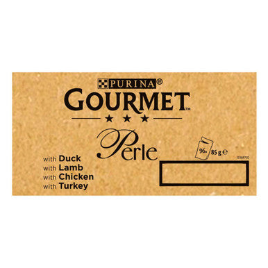 Gourmet Perle Country Adult Mini Fillets Pouches Wet Cat Food Mixed Selection