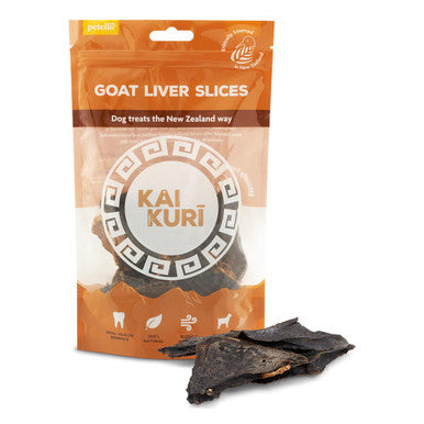 Kai Kuri Air Dried Slice Dog Treats Goat Liver