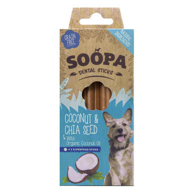 Soopa Coconut Chia Seed Dental Sticks