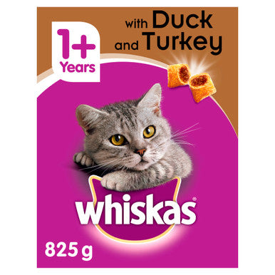 Whiskas Adult 1+ Complete Dry Cat Food Duck Turkey