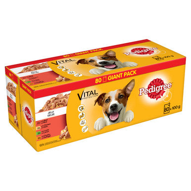 Pedigree Adult Wet Dog Food Pouches Mixed Selection in Jelly